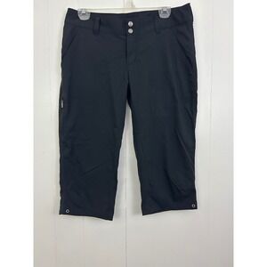Columbia Omni-Shield Black Hiking Capri Pants Womens 10 AL8672 Water Repellent
